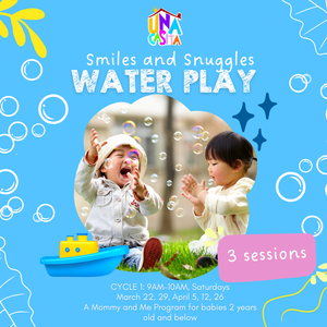 Smiles and Snuggles: Cycle 1 Water Play  9AM-10AM Saturdays (3 sessions)